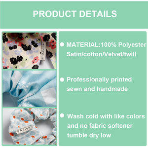 SC3040C Groothandel op maat bedrukte logo satijnen haarbandjes, op maat gemaakte scrunchies, gepersonaliseerd patroon, bedrukte <span class=keywords><strong>scrunchie</strong></span> - Product Image 4