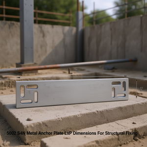 Plaque d'ancrage métallique 5002 S4N, dimensions LxP, pour fixation structurelle - Product Image 3