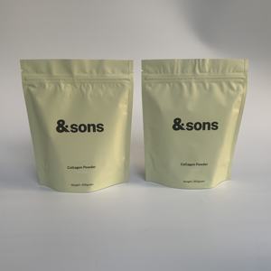 Bajo MOQ Etiqueta Privada 200g polvo de colágeno de bolsas para embalaje de polvo de proteína de productos bolsas de pie - Product Image 3