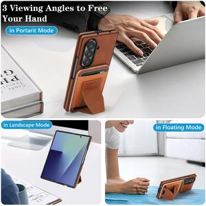 Funda para Teléfono Dekker Q2, Desmontable, con Soporte Magnético Resistente, para <span class=keywords><strong>Samsung</strong></span> Z Fold <span class=keywords><strong>3</strong></span> 4 5 <span class=keywords><strong>Flip</strong></span> 6 7, Funda Trasera de PU para Teléfono Móvil - Product Image 3