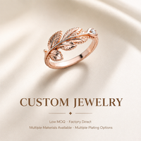 Bague Mosen sur mesure en or rose avec branche d'olivier, bande perlée style Milgrain et accent feuille de laurier sculptée, bijoux fins de marque OEM
