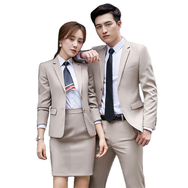 Business Suit Fit Latest Slim Fit Business Formal Wedding 2 Piece Blazer Suit Set For Men Women