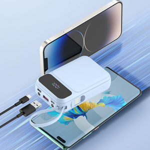 <span class=keywords><strong>Power</strong></span> Bank Powerbank веревочная ручка светодиодный цифровой дисплей мобильный телефон мини PD 20 Вт Быстрая зарядка Встроенный кабель 10000 мАч <span class=keywords><strong>Power</strong></span> Bank - Product Image 5