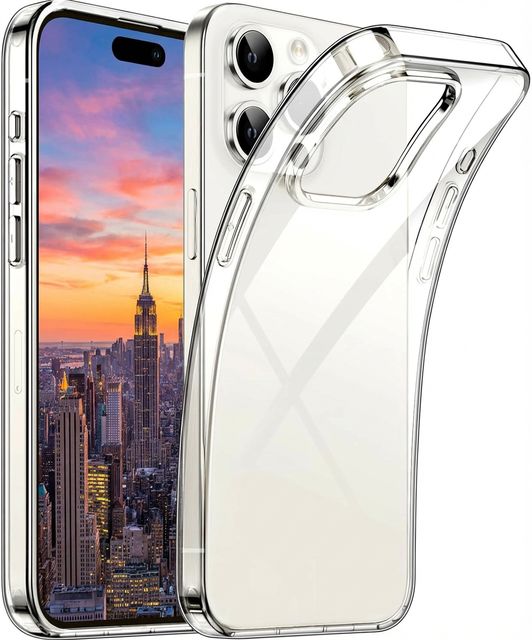 Premium Crystal Clear Ultra Thin Slim Soft TPU Anti-Yellow Mobile Phone Case for iPhone 15/15 Plus/15 Pro/15 Pro Max Case