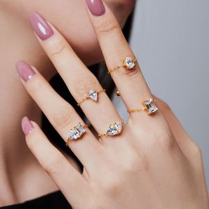 Joyería de Diseño Exclusivo Dylam para Mujer, Plata S925 con Baño de Rodio y Oro de 18K, Cadena de Eslabones con Circonitas 5A Dobles, Ajustable - Product Image 3