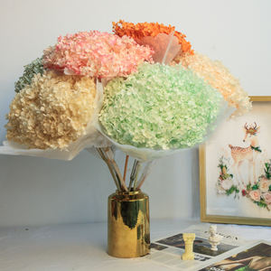 Nuevo arreglo de decoración del hogar de boda, ramo seco, flor estabilizadora de eternidad con ramas, flores de Hortensia preservadas - Product Image 3