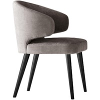 Chaise de salle à manger commerciale de style nordique, luxe léger, minimaliste moderne, avec accoudoirs, tabouret rembourré, pour restaurant, usage domestique, salons de manucure