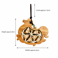 Breloque oiseau en bambou tressé à la main, pendentif porte-clés pour sac, cadeau de décoration naturelle pour la maison, vente en gros OEM, ornement oiseau en bois tressé
