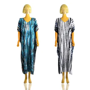 Nieuwkomers Batwing Stijl V-hals Korte Mouw Lange Kimono Kaftcans Maxi Jurken Voor Vrouwen Plus Size Cover Up