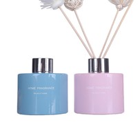 Bouteilles diffuseurs d'arômes haut de gamme sans flamme en verre sodocalcique, personnalisables pour la vente en gros transfrontalière, pour la décoration intérieure/extérieure d'hôtels, options DIY