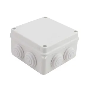 small ip65 water resistant terminal junction box with connectors cable glands