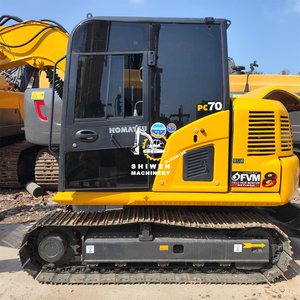 Excavadora Usada Komatsu pc70 con Motor Komatsu SAA4D95LE-5 para Construcción, Capacidad de Cucharón de 0.39m³, Mini Excavadora de 7 Toneladas, pc35 pc40 pc55 pc58 - Product Image 4