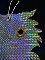 Répulsif laser anti-oiseaux facile à utiliser, à suspendre, avec réflecteur hibou et cloche répulsive pour effrayer les oiseaux