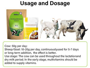 OEM & ODM Poudre de complément alimentaire pour bovins et ovins, riche en protéines, marque privée, améliore la production et la qualité du lait - Product Image 2