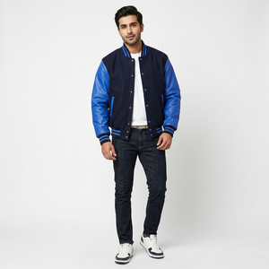 Custom Embroidered <b>Baseball</b> Satin <b>Jacket</b> <b>for</b> <b>Man</b> 100 % Polyester Custom Satin <b>Baseball</b> Bomber Varsity <b>Jackets</b> College Letterman - Product Image 1