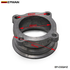 Adaptateur de bride de tuyau d'échappement turbo EPMAN 2,5 pouces à 4 boulons vers 3 pouces V-Band en fonte pour turbocompresseur T3 GT35 EP-CGQ41Z - Product Image 2