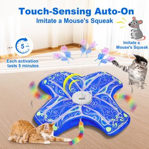 Juguete Interactivo para Gatos de Interior, Recién Mejorado, Recargable, con Sensor Táctil, Juguete de Esconder y Buscar, Adecuado para Gatos de Interior Aburridos - Product Image 4