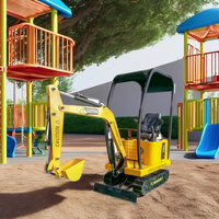 Mini Excavadora Eléctrica Comercial para Niños, Excavadora para Patio de Juegos al Aire Libre en Venta