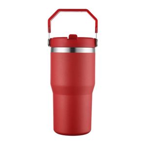 Double Wall Travel Drink Tumbler with Carry Handle, 30oz Stainless Steel <b>Insulated</b> <b>Cup</b> for Car Coffee and Water - Product Image 2