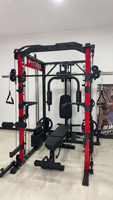 Rack de musculation Smith, équipement de fitness pour la maison et usage commercial, appareil multifonctionnel complet pour squats et développés couchés