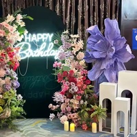 Vente directe d’usine 3 pièces ensemble de mariage pergola en métal colonne de route pour la décoration de scène