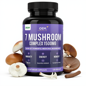 7 in 1 Cordyceps Sinensis Chaga kapsul suplemen Reishi kapsul jamur ekor Turki Shiitake singa kapsul jamur - Product Image 1