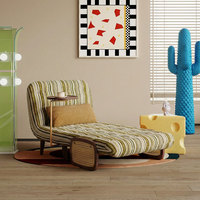 Verwandelbares Schlafsofa mit integriertem Doppelfunktionssystem für kleine Wohnungen, italienischer Minimalismus, multifunktionales Einzelsofa
