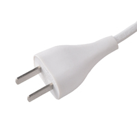 Cordon d'alimentation standard 6A CCC prise générale chine AC électrique 2 broches prise étanche domestique 2m blanc cordons d'extension d'alimentation