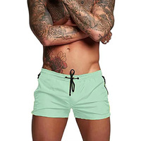 Maillot de bain pour hommes avec poches zippées doublure en maille short de plage d'été séchage rapide maillot de bain maillot de bain maillot de bain