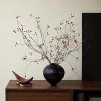 Ensemble de brindilles artificielles minimalistes INS avec vase en céramique, décoration esthétique Wabi Sabi pour la maison et la table