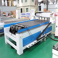 Máquina CNC de tallado de madera rotativa de 4 ejes y cabezales múltiples 3D