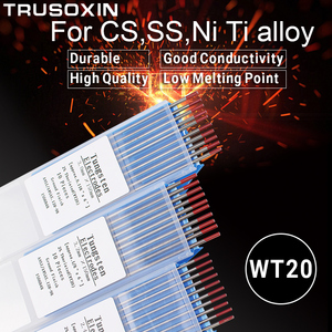 10 unidades de aguja de tungsteno con cabeza roja de 150 mm, código de color rojo, para electrodos de tungsteno y torio - Product Image 3