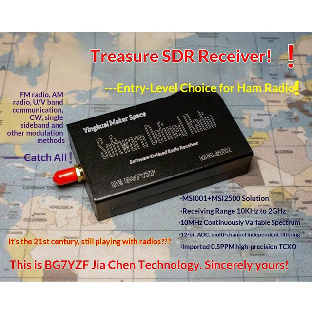 SDR RSP1 Software Defined DIY Radio Receiver Non-RTL Aviation 10 MHz to 2 GHz