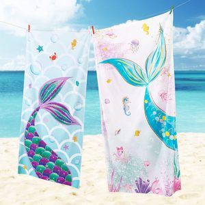Serviette de plage pour enfants à imprimé animal 75*150cm, sans sable, séchage rapide, ultra absorbante, <span class=keywords><strong>super</strong></span> douce, serviette de piscine - Product Image 5