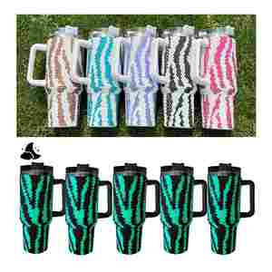 Vaso Térmico Personalizado de Acero Inoxidable con Diseño de Guepardo, Leopardo o Vaca, Brillante en la Oscuridad, de 40 oz, Listo para Enviar - Product Image 2
