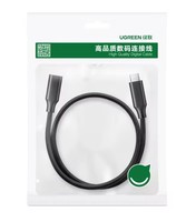 Cable de Extensión USB 3.2 UGREEN GEN1 Tipo C, 5A 10Gbps, Transmisión de Datos de Alta Velocidad, Tipo C Macho a Hembra, Cable de Carga Rápida de 100W