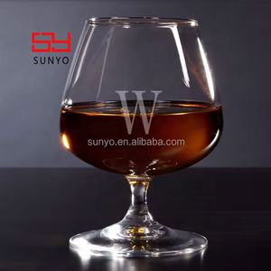 Grand Volume Logo Personnalisé Prix de <span class=keywords><strong>Gros</strong></span> Cognac Verre à Brandy Verre à Vin Tasse à Whisky Verre à Liqueur Double Tasse - Product Image 4
