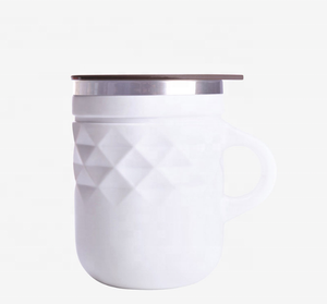 12OZ-350ML <strong>Double</strong> <strong>Wall</strong> Vacuum Insulated Stainless Steel Stemless Wine <strong>Glasses</strong> With Brown Lid - Product Image 6