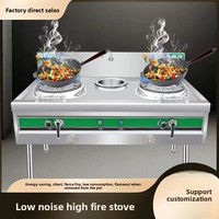 Ventilateur de cuisinière à gaz double brûleur haute puissance, silencieux, avec protection anti-extinction, spécial restaurant, à gaz naturel, économe en énergie 1