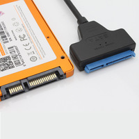 Adaptador USB 3.0 a SATA de Alta Calidad DTECH de 20 cm, Cable USB a SATA para Disco Duro de 2.5 Pulgadas, Datos de PC, SSD