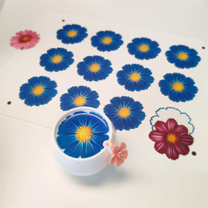 Au-dessus de 15 Minutes restent A4 taille 0.65mm comestible sucre Film papier <span class=keywords><strong>joyeux</strong></span> <span class=keywords><strong>anniversaire</strong></span> fournitures sucre papier boisson Toppers Cupcake Toppers - Product Image 2