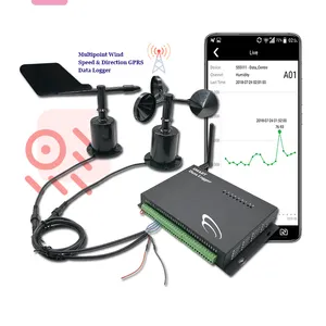 GPRS gsm real-time remote monitoring data logger gps gprs guard tour monitoring wind generation system for smart farm