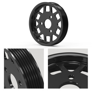BEVINSEE 1x aluminio E36 E46 <span class=keywords><strong>E39</strong></span> E53 X5 Z3 motores de coche polea de bomba de dirección asistida para <span class=keywords><strong>BMW</strong></span> 325i 330i <span class=keywords><strong>520i</strong></span> 525i 528i #32421740858 - Product Image 2