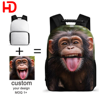 Sac à dos singe durable en promotion pour hommes, femmes, garçons, filles, personnalisable pour enfants, étudiants et adolescents