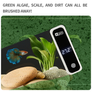 Yee Fabriek Groothandel <span class=keywords><strong>Aquarium</strong></span> Glasreiniger <span class=keywords><strong>Aquarium</strong></span> <span class=keywords><strong>Aquarium</strong></span> Magnetische Borstel Dubbelzijdige Algen Schraper Met Temperatuurweergave - Product Image 5