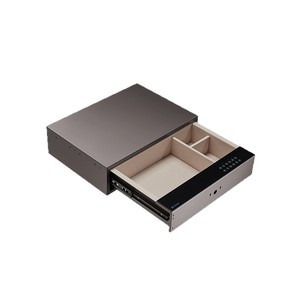 Caja Fuerte Tipo Cajón Cooper de 6-10L con Cerradura de Huellas Dactilares, Mini Gabinete de Acero para Almacenamiento de Joyas - Product Image 1