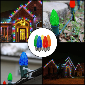 Ampoules de Noël G100Power E17 C9, lampes de Noël LED multicolores - Product Image 6