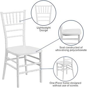Tiffiny Chiavari moderno bianco sedia da pranzo all'ingrosso in metallo <span class=keywords><strong>mobili</strong></span> in plastica per eventi alberghi matrimoni banchetti sale - Product Image 5