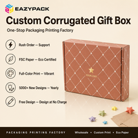 Boîtes cadeaux en carton ondulé écologiques, vente en gros directe d'usine, boîtes d'expédition personnalisées en kraft pour les boutiques de vêtements pour bébés, cadeaux