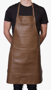 ผ้ากันเปื้อนงานเชื่อมหนังวัวแท้100% ระบายอากาศได้ดีและชุดทำงานสบายและกันลื่นนุ่ม - Product Image 4